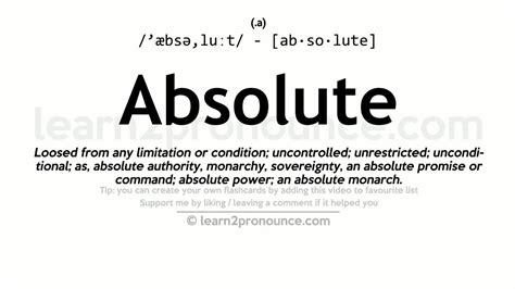 absolut definition.